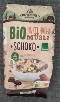 Bio Dinkel Hafer Müsli Schoko