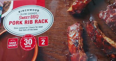 Sweet BBQ Pork Rib Rack front packaging