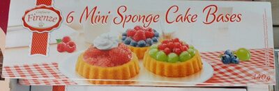 6 mini sponge cake bases