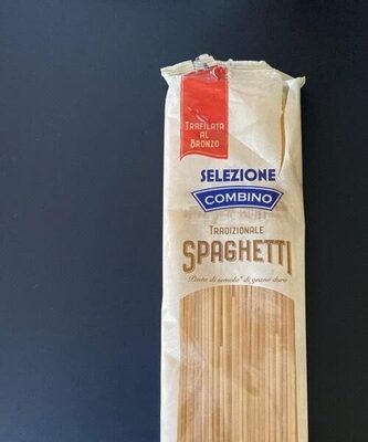 Spaghetti semoule de blé front packaging