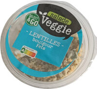 Salade veggie lentilles boulgour feta