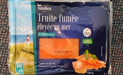 Truite fumée élevée en mee front packaging
