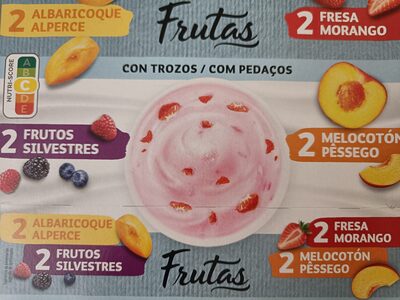 Yogures con trozos de frutas