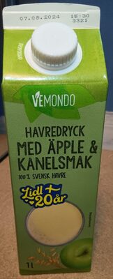 Haverdryck med äpple och kanelsmack