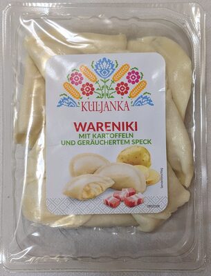 Wareniki mit Kartoffeln und geräuchertem Speck