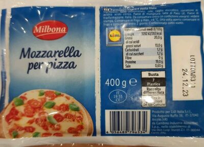 Mozzarella per Pizza