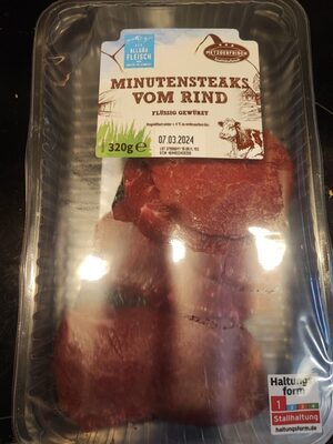 minutensteak vom rind
