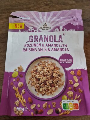 Granola raisins secs amandes