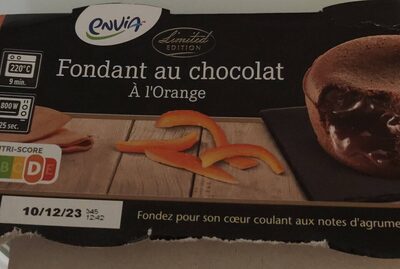 Fondant au chocolat à l'orange