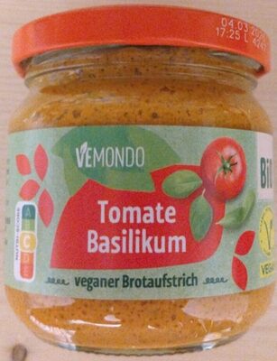 Brotaufstrich Tomate Basilikum