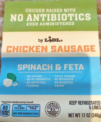 Chicken Sausage Spinach & Feta