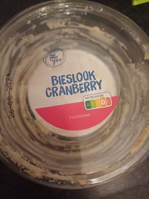 bieslook cranberry roomkaas