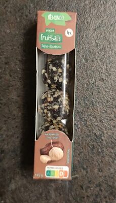 vegane Fruitballs Dattel-Haselnuss
