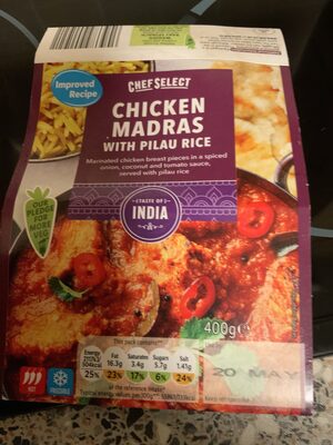 Chicken Madras With Pilau Rice