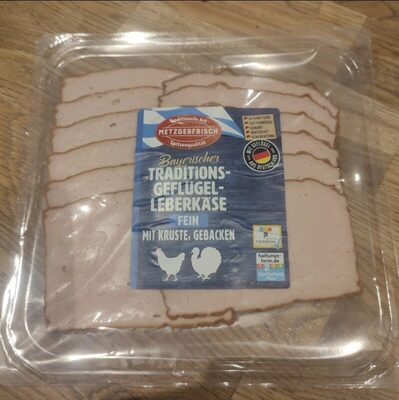 traditioneller Geflügel Leberkäse