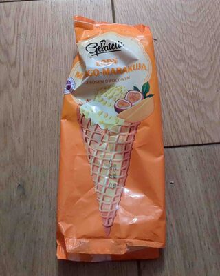 Lody Mango marakuja z sosem owocowym