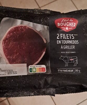 2 filets de bœuf en tournedos