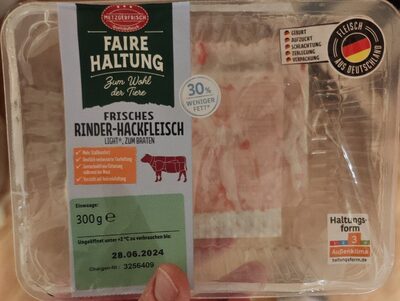 Frisches Rinderhack 30% Weniger Fett