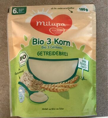MILUPA Getreidebrei Bio 3 Korn, ab dem 6. Monat