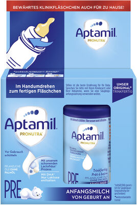Aptamil Pronutra Anfangsmilch Pre 2x90ml trinkfertig front packaging