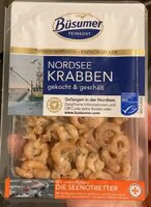 nordsee krabben gekocht & geschält