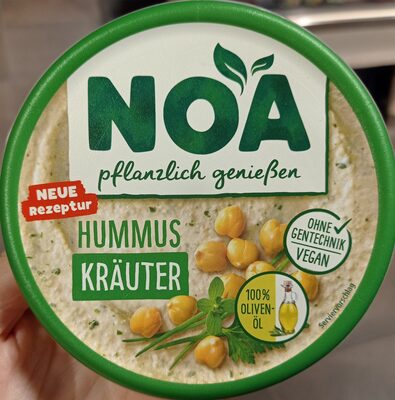 Noa Brotaufstrich Hummus Kräuter front packaging