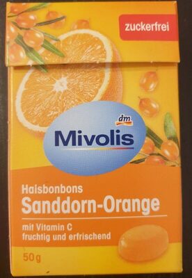 Mivolis Halsbonbons Sanddorn-Orange