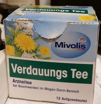 Verdauungstee front packaging