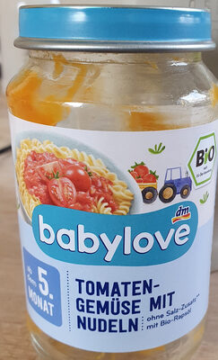 Babylove Tomaten-Gemüse mit Nudeln