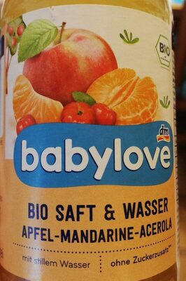Babylove bio saft & wasser apfel - mandarine - acerola