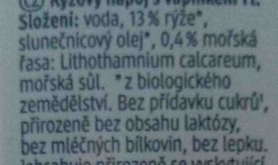 REIS DRINK CALCIUM ingredients label