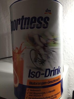 ISO-Drink Blutorangen Geschmack front packaging