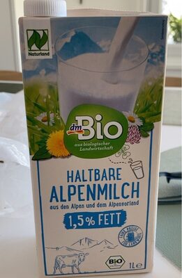 Haltbare Alpenmilch 1,5% Fett