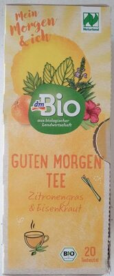 Guten Morgen Tee Zitronengras & Eisenkraut front packaging