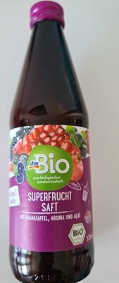 Superfrucht Saft - mit Granatapfel, Aronia und Acai front packaging