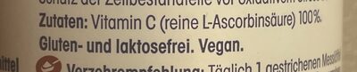 mivolis Vitamin C Pulver ingredients label