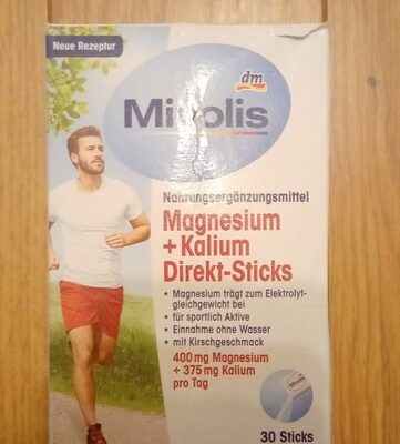 Magnesium+Kalium Direkt-Sticks front packaging