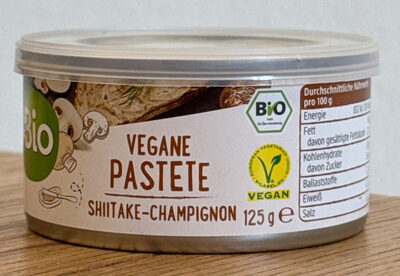 Brotaufstrich Vegane Pastete Shiitake-Champignon