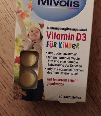 Vitamin D3 für kinder front packaging