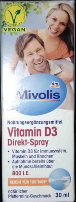 Nahrungsergänzungsmittel Vitamin D3 Direkt-Spray