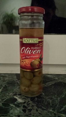 Oliven mit Paprikapaste