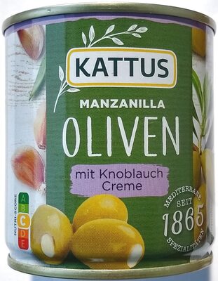 Manzanilla Oliven mit Knoblauchcreme