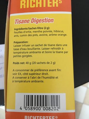 Infusion Richter's digestion