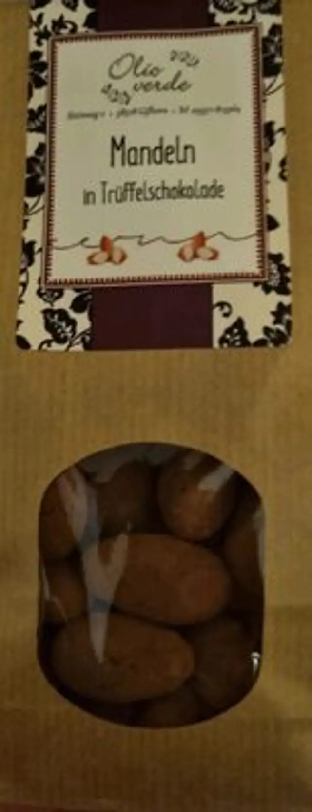 Mandeln in Trüffelschokolade front packaging