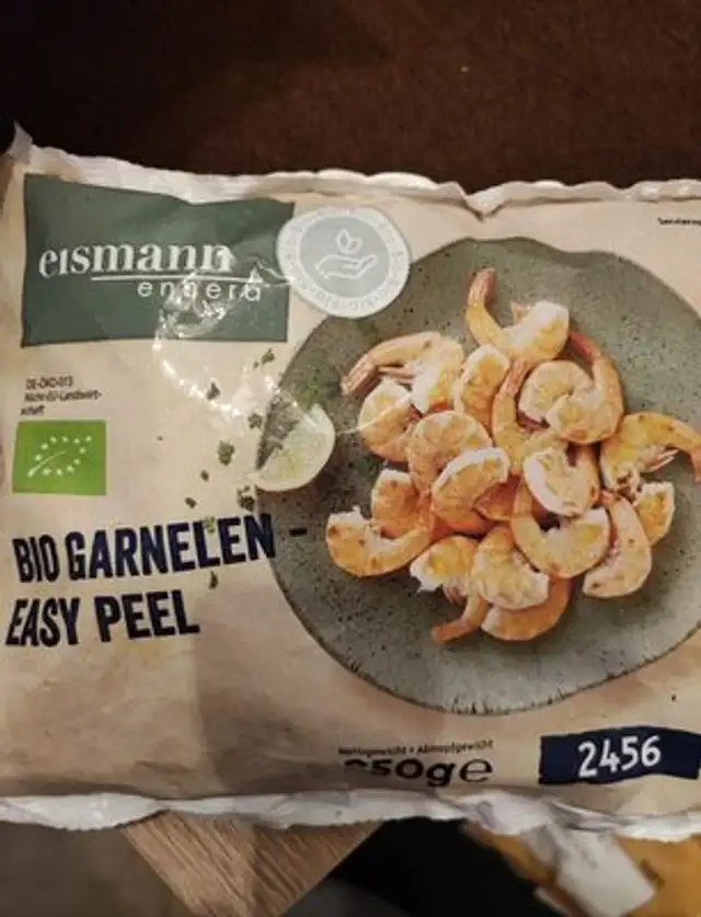 Bio Garnelen front packaging