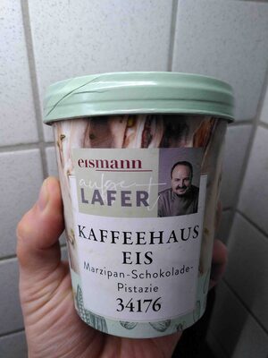 Kaffeehaus Eis Marzipan-Schokolade-Pistazie