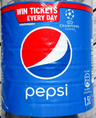 Pepsi front packaging