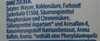 Pepsi light ingredients label