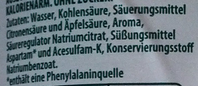 7 Up Free - 1,5 L ingredients label