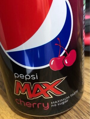 Pepsi max cherry front packaging